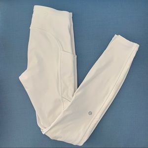 Lululemon White Speed Up Tight 25”